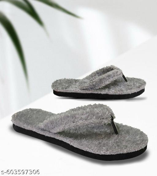 Winter Warm Slippers and Carpet Slippers For Women Home Fluffy Furry Slippers New Fashion Soft Plush Platform Non Slip Bedroom Slides Multicolour 1 Pair || Flip-flops & Slipper || unisex boys & Girls || Fur slipper II Bedroom slippers - Image 4