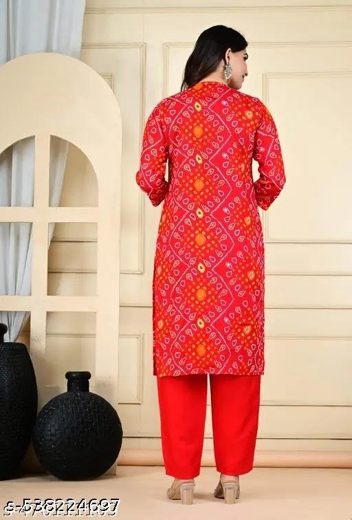 नया स्टाइलिश खूबसूरत कुर्ता और पैंट सेट - Image 4