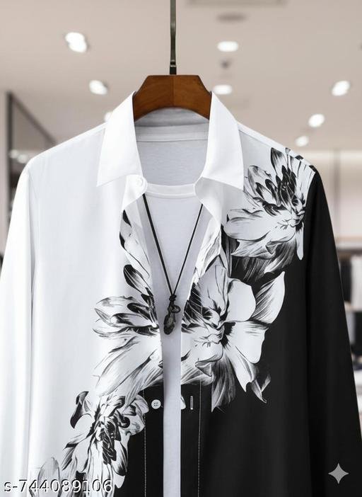 Men’s Stylish Printed full Sleeve Shirt | Fit Stylish Casual Wear | Trendy Lycra short Sleeve Printed Shirt for Men | Party & Daily Wear | Premium Lycra Men’s Printed long Sleeve Shirt | Comfortable Fit | Stylish Lycra Printed Shirt for Men | Men’s Fashion Lycra Printed full Sleeve Shirt. - Image 5