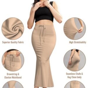 Women Fishcut Lycra Blend Saree Shapewear & Petticoat