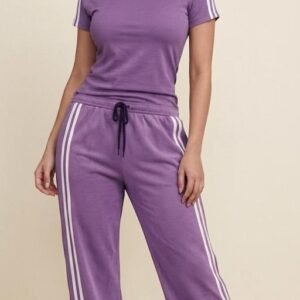Women's Track Suit Set - Sportswear Top & Bottom Set | Workout Gym Tshirt Track Suit Pants for Girls