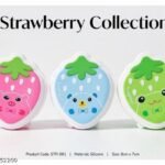 Lunch Box for Navratri (Kanya Pujan) Kanjak / Kanjaka | FunBlast Strawberry Shape Lunch Box for Kids Set of 3 Pieces - Plastic Lunch Box, Tiffin Box for Kids, Lunch Box for Boys, Girls, School, Travel, Picnic, Office (Multicolor) - 500 ML (Pack Of 03)