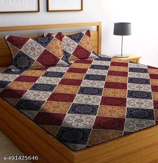 Choco Pure Cotton Feel King Size 90x100 With King Size Pillow Covers 18x28