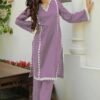 Trendy Rayon Lase Work Kurta Set For Women
