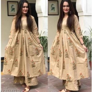 Women Cotton super Luxurious Kurta With Pallazo Set