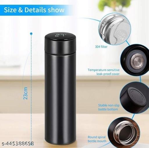 Temperature Smart Vacuum Insulated Thermos Water Bottle with LED Temperature Display Stainless Steel Perfect for Hot and Cold Drinks Tar - Image 4