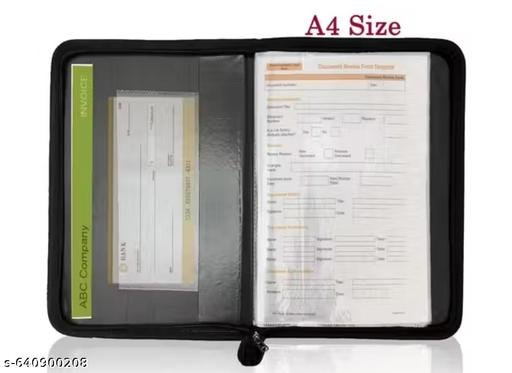 Leather Multipurpose Professional File Folders for Certificates, Documents Holder, Document Bag, Portfolio, Executive File Legal Size Documents Holder PACK OFF2 - Image 3