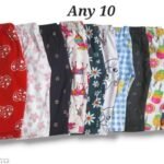Kids  Girls & Boys 100%pure cotton Printed Pant combo (pack of 10)