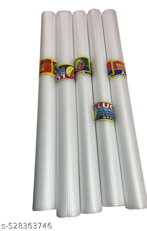 White Synthetic Notebook Cover Rolls – Pack of 5 Rolls (4m Each) | notebook cover roll | synthetic book cover roll | white book cover roll | waterproof notebook cover | school book covers | tear resistant cover roll | book wrapping roll | synthetic notebook cover | 4 meter book cover roll |