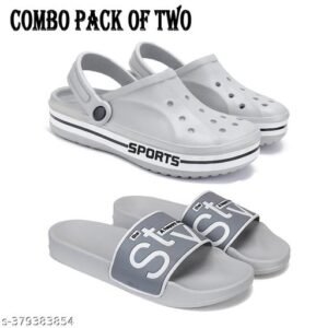 Armado Casual Comfortable and Lightweight Flip flop clogs | fashionable Clogs | Clogs with High Quality Sole_ pack of 2_1907+1589