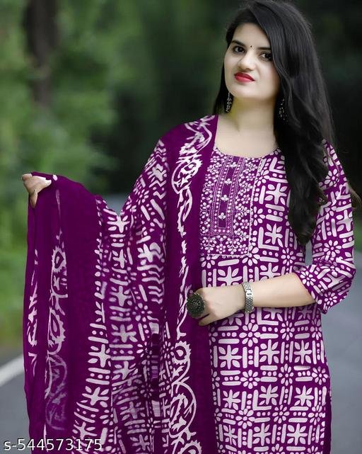 Kurti Pant With Dupatta Set - Image 3