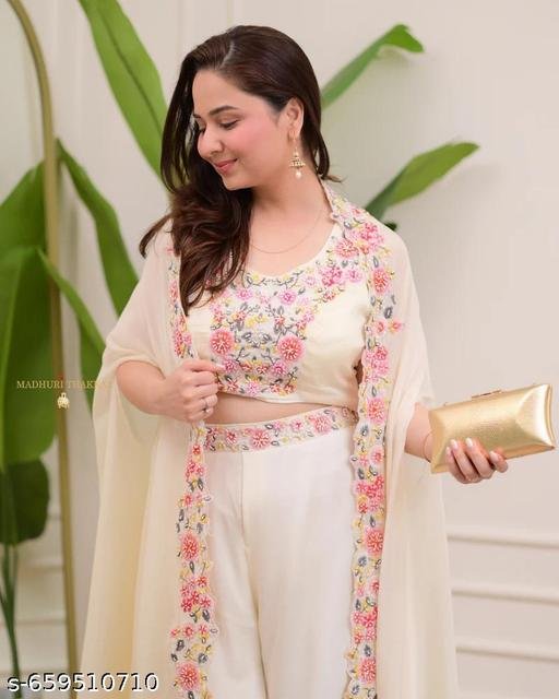 VEEDHRUMI Embroidered Three Piece Set - Image 4
