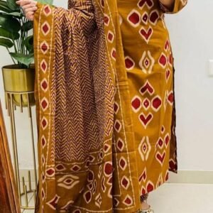 Trendy Embroidered Women & Girls Straight Kurta with Pant and Dupatta