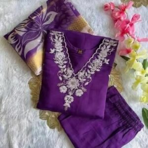 Fancy Kurti With Dupatta and Pant For Woman