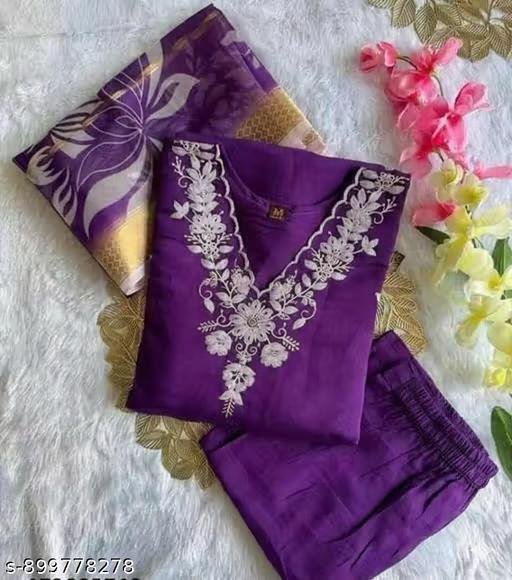 Fancy Kurti With Dupatta and Pant For Woman