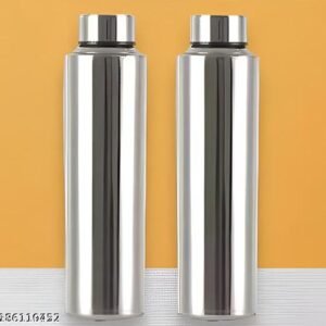 SHOPNJOY (Sports) Stainless Steel Fridge Water Bottle| Refrigerator| School| College| Gym & Sports Water Bottle 1000ml(pack of 2)