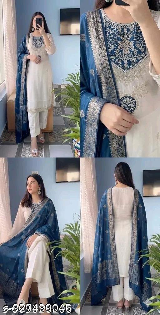 Cotton Women Kurti With Bottomwear - Image 4