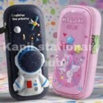 Combo of 3D ASTRONAUT EVA SPACE POUCH PENCIL CASE and 3D EVA UNICORN EVA POUCH, pouches for boys ,pouches for girls, geometry for girls, pink pouch, pencil pouch for girls