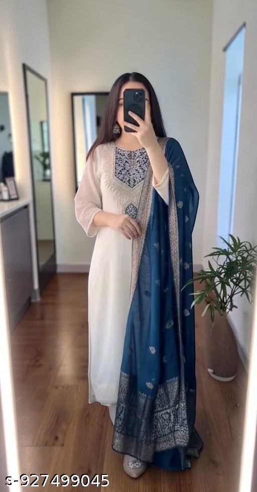 Cotton Women Kurti With Bottomwear - Image 5