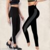 Women's Pack of 1 Black Solid Tights |Activewear|Yogawear|Gymwear|Sportswear|Active Bottomwear