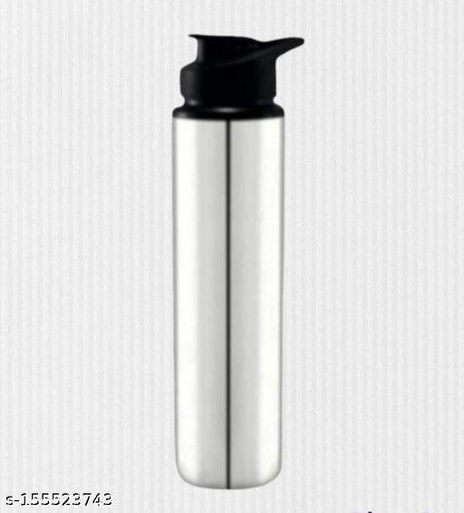 HAYAT STEEL (( SPORTS )) Stainless Steel Sports Water Bottles |Steel bottel | Sports bottle| School bottle | Office bottle | College bottle| Single Wall BPA Free & Leak Proof Cap and Steel Bottle silver, Steel fridge Bottle, Water Bottle 1000ml(1 litre)Approx, Pack of 1