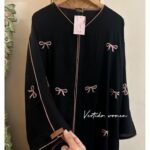 ELEGANCE NEW DUBAI DESIGN EMBROIDERY WORK ABAYA (WITH DUPATTA)