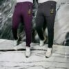 Stylish Premium Quality Mens Formal Wear Black, Maroon Trousers (Pack of 2)