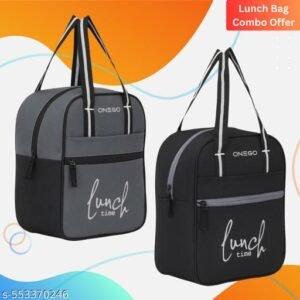 Insulated Tiffin Bags – Pack of 2 | Fashionable, Durable & Leak-Proof Lunch Bags for Work & School