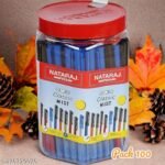 GLOW CLASSIC MIST BLUE BALL PEN JAR PACK OF 100 PENS , LIKHO FEKO