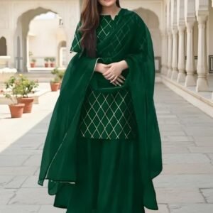 Vidusha Kurti Pant Set With Dupatta For Women's