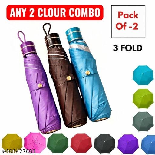 “2 Combo Foldable Umbrella Set | Waterproof Windproof Compact Travel Umbrella for Men & Women | Stylish Multi Color Rain Umbrella Pack of 2” - Image 5