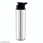 SR IMPEX (( SPORTS )) Stainless Steel Sports Water Bottles |Steel bottel | Sports bottle| School bottle | Office bottle | College bottle| Single Wall BPA Free & Leak Proof Cap and Steel Bottle silver, Steel fridge Bottle, Water Bottle 900ml(1 litre)Approx, Pack of 1