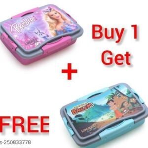 Lunch Box and Snack Box Combo for School BPA Free Air Tight (Pack of 2)