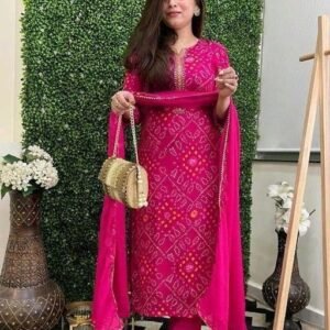 KURTI AND PAJMA WITH DUPPATTA