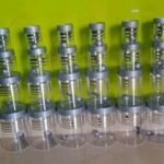 16pcs Plastic Containers I 16 Pcs Premium Qulity Hexa Air Tight Modular Kitchen Plastic Storage Containers Jars Combo Box Set Of 16 -1200 ml, 650 ml, 350 ml,250 ml Plastic Grocery Container (Pack of 16, Silver) plastic storage container,snacks container fridge storage