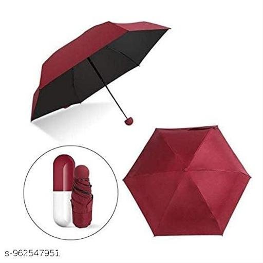 Mini Capsule Umbrella 3 Fold Portable Travel Umbrella in multi color | Waterproof Folding Pocket Umbrella for Men & Women | Compact Rain & Sun Protection Umbrella - Image 4