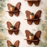 Butterfly Wall interior home decor interior design wall decor Brown 6 combo...