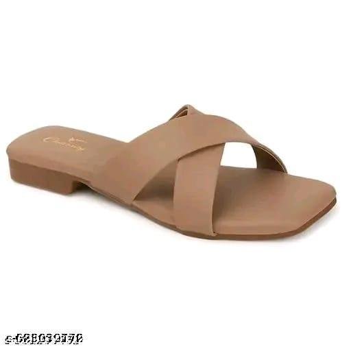Stylish Fancy And Trending- Flat Fashion Sandal For Women & Girls wth strap and closure - Image 3