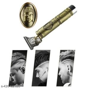 KANHA_IMPEXX Vintage T9 Hair Cutting Machine | Hair Trimmer | Recharge Professional Cordless Hair Trimmer Machine | Electric Hair Trimmer | Cordless Hair Trimmer | Beard Trimmer | Haircutting Clipper | Buddha Design Hair Clipper Trimmer (pack of one)