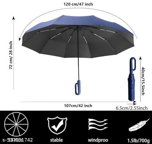 UV Umbrella with Novelty Carabiner Handle, Travel Umbrellas for Rain and Sun Windproof Compact, Automatic Open Close, 8 Ribs, Portable Umbrella for Men and Women - Image 5