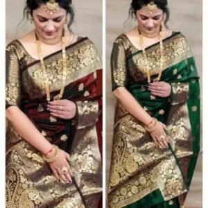 COMBO OF BANARASI SRAEE PACK OF 2