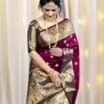 Women's Kanjivaram Soft Banarasi Silk Saree With Blouse Piece Wine